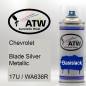 Preview: Chevrolet, Blade Silver Metallic, 17U / WA636R: 400ml Sprühdose, von ATW Autoteile West.